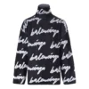 Jersey-genser med turtleneck og Scribble-logo «Black» 625927T31801070
