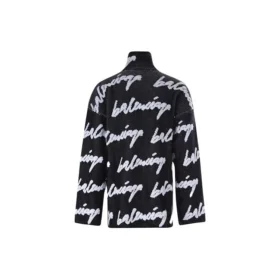 Jersey-genser med turtleneck og Scribble-logo «Black» 625927T31801070