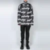 Jersey-genser med turtleneck og Scribble-logo «Black» 625927T31801070