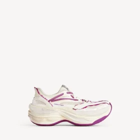 Jet-sneakers for kvinner i eggeskall/jordbærrosa