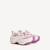 Jet-sneakers for kvinner i eggeskall/jordbærrosa