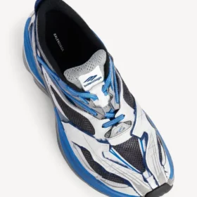 Jet-sneakers for menn i hvitt/blått/svart