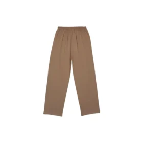 Joggebukser i bomull med brodert logo «Brown» 674594TMVF57761