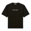 Klassisk logo, stor, kort ermet, unisex, svart 620941TIV501070