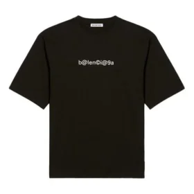Klassisk logo, stor, kort ermet, unisex, svart 620941TIV501070
