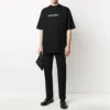 Klassisk logo, stor, kort ermet, unisex, svart 620941TIV501070
