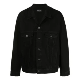 Klesutleie Denimjakke med boksaktig passform «Black» 675206TEW051105