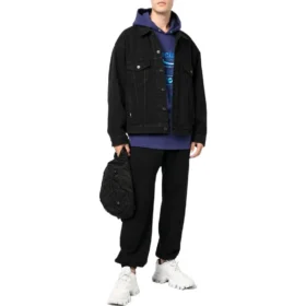 Klesutleie Denimjakke med boksaktig passform «Black» 675206TEW051105