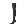 Knife 110 mm overkneestøvler «Black Matte Spandex» 719816W2ES01000