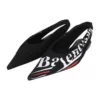 Knife Slingback Logo Print Casual Flats «Black» 500619W06001091