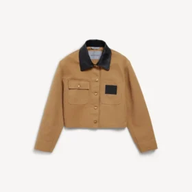 Kort jakke for kvinner i beige