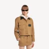 Kort jakke for kvinner i beige