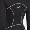 Kort langermet bodysuit for kvinner i svart