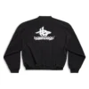 Lagdelt sports-sweatshirt med rund hals «Black White» 767860TPVF31070