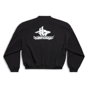 Lagdelt sports-sweatshirt med rund hals «Black White» 767860TPVF31070 Lagdelt sports-sweatshirt med rund hals «Black White» 767860TPVF31070