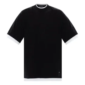 Lagdelt T-skjorte, oversized «Black White» 644693TIVG61070