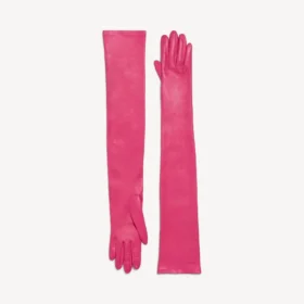 Lange damhansker i rosa