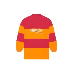 Langermet, oppkuttet pique-skjorte «Raspberry Fluo Orange» 657073TKVA56667