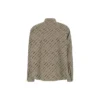 Langermet skjorte med logoer overalt «Beige» 662983TNLL19763
