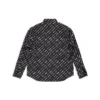 Langermet skjorte med logoer overalt «Black» 662983TNLL11070