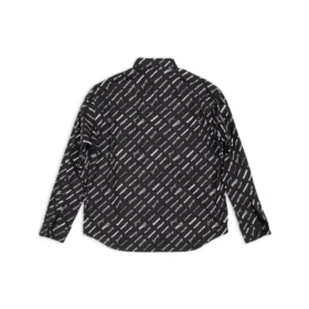 Langermet skjorte med logoer overalt «Black» 662983TNLL11070