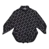 Langermet skjorte med «Typo»-logo-trykk «Black» 671663TLLJ11070