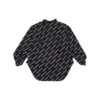 Langermet skjorte med «Typo»-logo-trykk «Black» 671663TLLJ11070