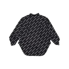 Langermet skjorte med «Typo»-logo-trykk «Black» 671663TLLJ11070