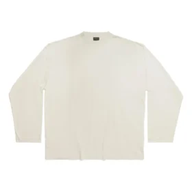 Langermet T-skjorte i oversized-modell «Off White» 739783TOVF49199