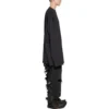 Langermet T-skjorte, oversized «Black Faded» 739783TOVF49034