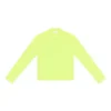 Langermet topp med rund hals «Fluo Yellow» 704103TMVB77204