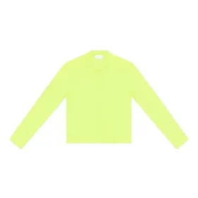 Langermet topp med rund hals «Fluo Yellow» 704103TMVB77204