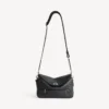 Le 7 Cube messenger-veske for menn, liten, i svart