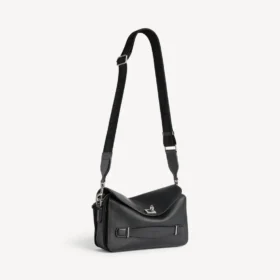 Le 7 Cube messenger-veske for menn, liten, i svart