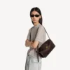 Le 7 skulderveske for kvinner, medium, i moka