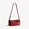 Le 7 skulderveske for kvinner, medium, i rubin/moka