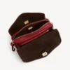 Le 7 skulderveske for kvinner, medium, i rubin/moka
