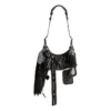 Le Cagole Collector XS-skulderveske med rhinestones «Black» 6713092AASO1000