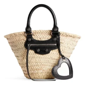 Le Cagole liten kurv «Beige Black» 7710652AAVE9260