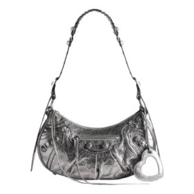 Le Cagole liten skulderveske, metallisert «Silver» 6713070GT3Y8103