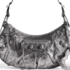 Le Cagole liten skulderveske, metallisert «Silver» 6713070GT3Y8103