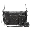 Le Cagole Xs Flap Bag med piercinger «Black» 7190822AAE31000
