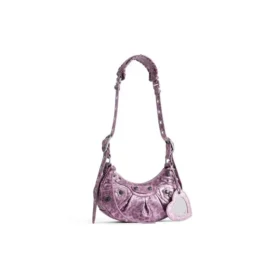 Le Cagole XS skulderveske med leopardmønster «Pink» 6713092AAV75651