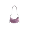 Le Cagole XS skulderveske med leopardmønster «Pink» 6713092AAV75651