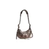 Le Cagole Xs skulderveske metallisert «Brown» 6713090GT3Y2564