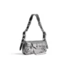 Le Cagole Xs-skulderveske, metallisert «Silver» 7716700GT3Y8103