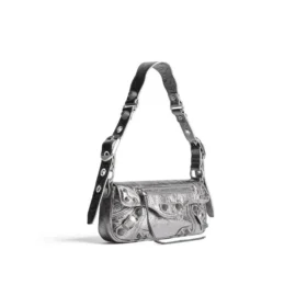 Le Cagole Xs-skulderveske, metallisert «Silver» 7716700GT3Y8103