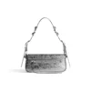 Le Cagole Xs-skulderveske, metallisert «Silver» 7716700GT3Y8103