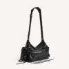 Le City-crossbodyveske for menn med flere lommer, medium, i svart