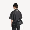 Le City-crossbodyveske for menn med flere lommer, medium, i svart